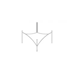 Voile D'ombrage Design Carré 4m Ingenua